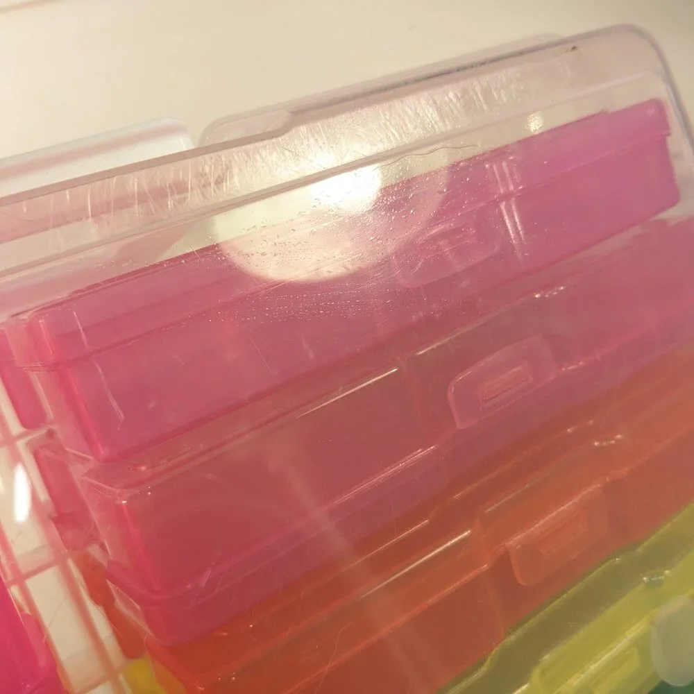 Photo & Craft Keeper 16 Cases 4x6” Photo Storage Box rainbow‎ Inner Organization